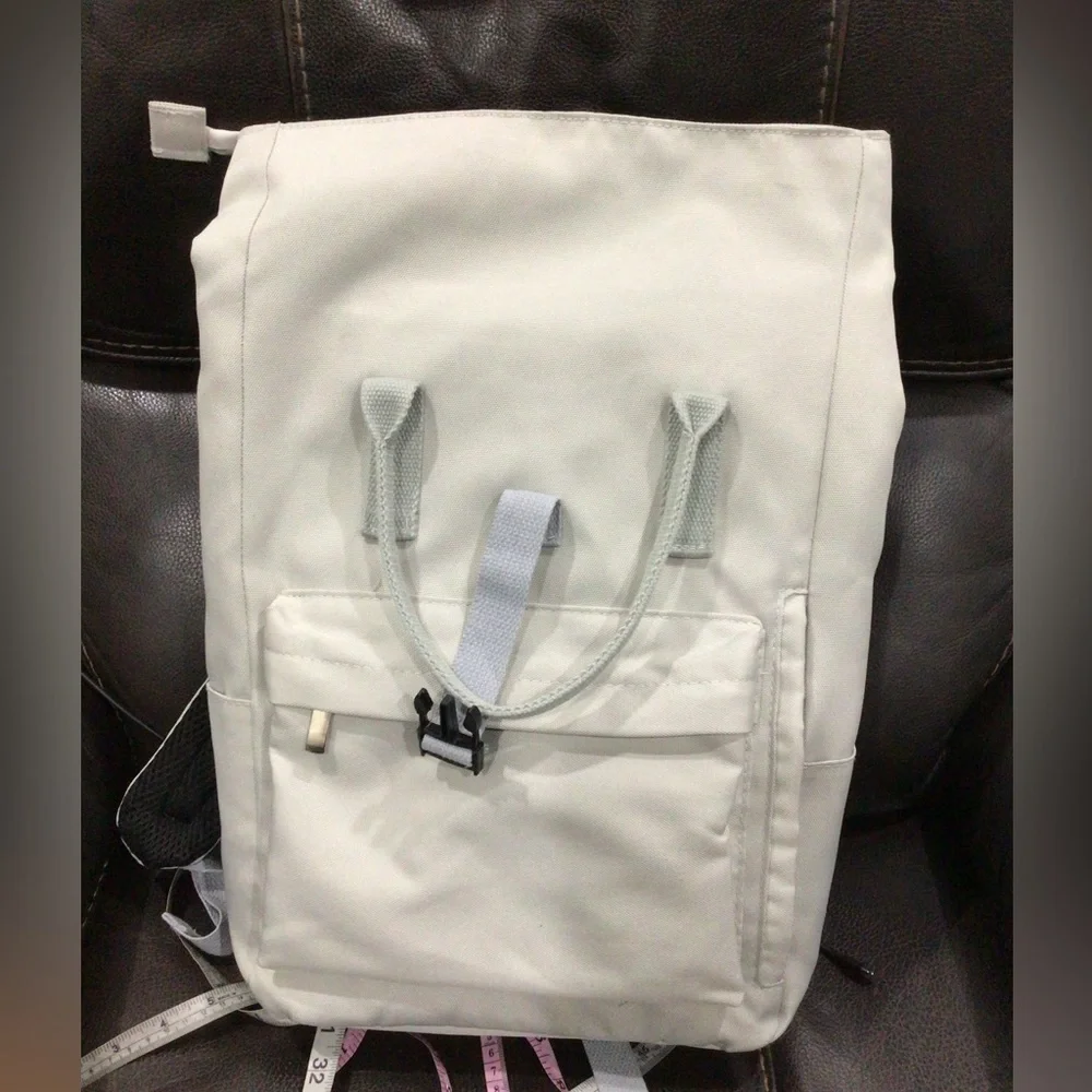Light Green Nylon Double Handle Backpack